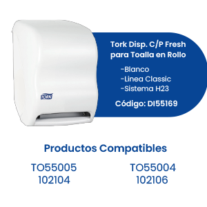 Tork Disp. C/P Fresh para Toalla en Rollo