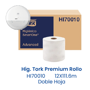 Hig. Tork Premium Rollo 12X111.6m Doble Hoja