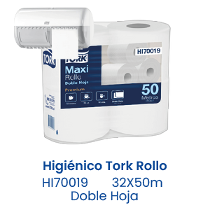 Higiénico Tork Rollo 32X50m Doble Hoja