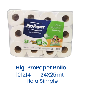 Hig. ProPaper Rollo 24X25mt Hoja Simple