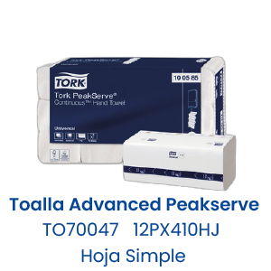 Toalla Advanced Peakserve 12PX410HJ Hoja Simple