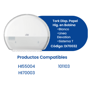 Tork Disp. Papel Hig. en Bobina