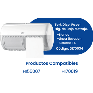 Tork Disp. Papel Hig. de Bajo Metraje.