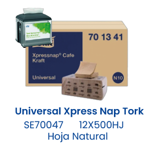 Universal Xpress Nap Tork 12X500HJ Hoja Natural