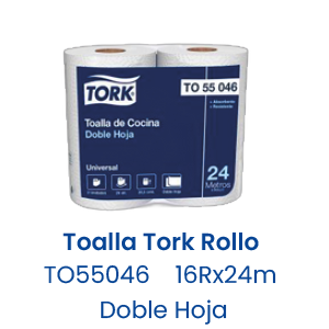Toalla Tork Rollo 16Rx24m Doble Hoja